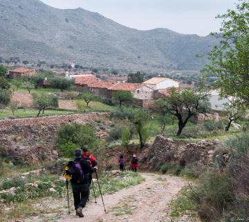 SANTUARIO DE LA VIRGEN DE MONTEAGUD DESDE ULEILA DEL CAMPO (CIRCULAR,S. DE FILABRES) 